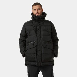 $850! NWT Men's Helly Hansen Arctic Patrol H2FLOW Jacket Parka - Black - Small
